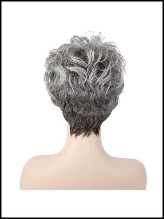 Short Curly Pixie Cut Wig - Easy-Care Human Hair with Capless Cap & Adjustable main image 4